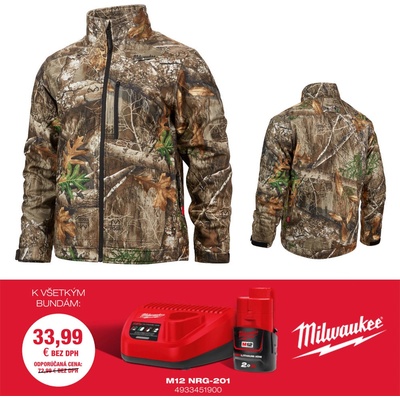 Milwaukee HJ CAMO6-0 M12 Prémiová poľovnícka vyhrievaná bunda maskáčová