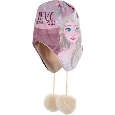 Sun city kulich čepice Frozen Ledové království s bambulkami bílá