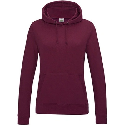 Just Hoods dámska mikina s kapucňou JH001F Burgundy