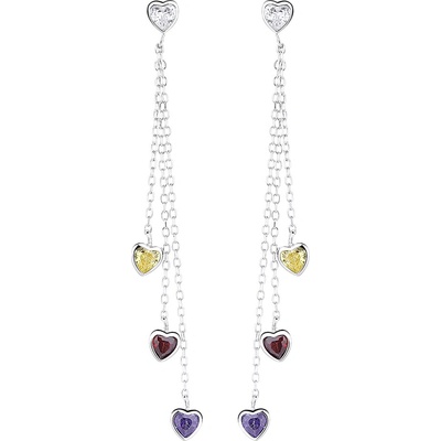 Majya Strieborné náušnice LEENA 11070