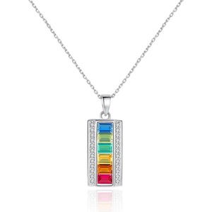 Silenti Jewelry Сребърно колие "Дъга