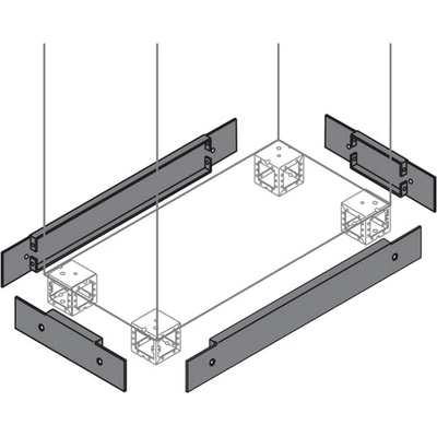 Abb Страници за основа ABB IS2, ZN4000 - 100x400 mm (ZN4000)