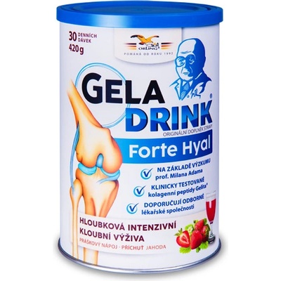 Orling Geladrink Forte Hyal příchuť Jahoda 420 g
