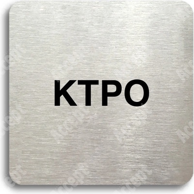 ACCEPT Piktogram KTPO - stříbrná tabulka - černý tisk bez rámečku