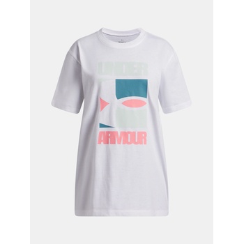 Image 1 of Under Armour Момичешка тениска Under Armour UA G BLOCK LOGO OS SS Under Armour | Byal | Момичешки | 128