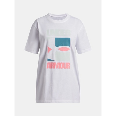 Under Armour Момичешка тениска Under Armour UA G BLOCK LOGO OS SS Under Armour | Byal | Момичешки | 128