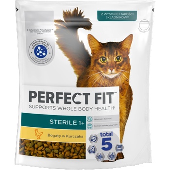 Perfect Fit (Sterile 1+) 750g Богата на пилешко месо - суха храна за котки след стерилизация