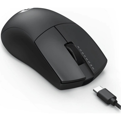 Мишка Redragon K1ng 1K, оптична (12 400 dpi), USB, черна, гейминг, Optical Pixart PAW3327 сензор (M724)