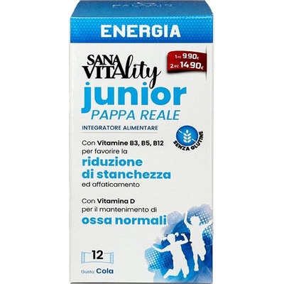 Paladin Pharma SanaVitality Enegia Junior За жизненост и енергия, 12 сашета, Paladin Pharma (552554 (50147) PP)