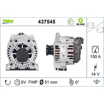 Alternátor VALEO 437545
