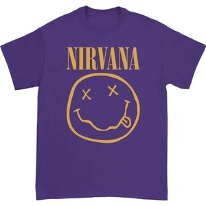 Nirvana Yellow Happy Face Purple L Дамски Риза (NIRVTS04LPU03)