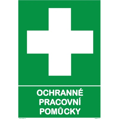 DUKO OCHRANNÉ PRACOVNÍ POMŮCKY Formát: 210 x 297 mm, Materiál: plast 5 mm, samolepící vinylová fólie