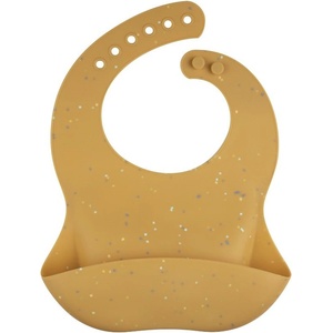 Canpol Силиков лигавник с джоб Canpol - Dots, 4+m (51/029_yel) - ozone