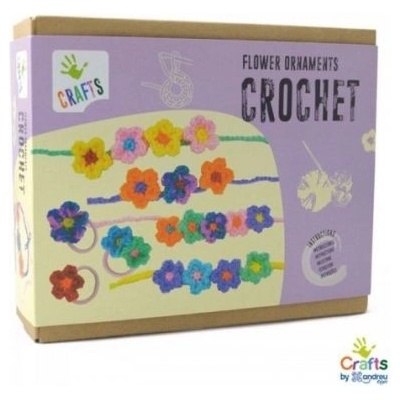 ANDREU Toys - Творчески комплект за плетене на една кука - Аксесоари с цветя (1280073)