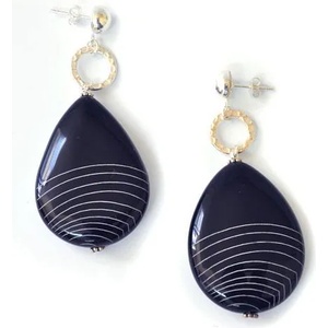Dannyra Стилни обици в черно Dannyra Jewels