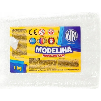 Astra Modelovací hmota do trouby modelíny 1kg Bílá