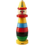 BRIO - Класическа дървена играчка клоун за подреждане (30120)