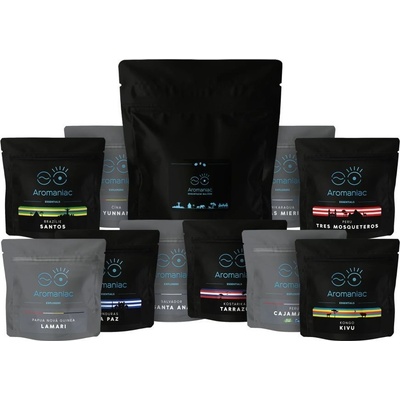 Aromaniac degustační balíček Pokušitel káva 10 x 50 g