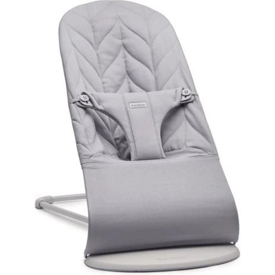 Babybjörn Lehátko BLISS Woven Light Grey Woven Petal sv.šedá