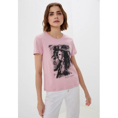 Pepe Jeans dámske tričko LIANA s potlačou ružové