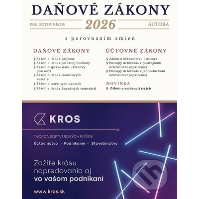 Daňové zákony pre účtovníkov 2026 - Porada s.k.