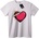 NOONEBRAND Тениска Сърдечна рана - 2XL, White