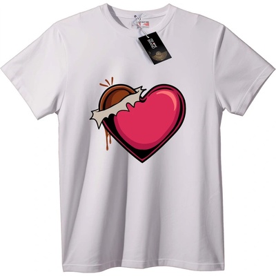 NOONEBRAND Тениска Сърдечна рана - 2XL, White