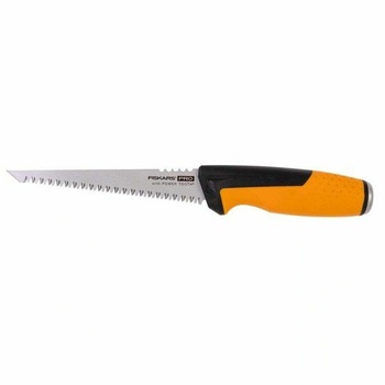 Fiskars Ръчен трион, Fiskars, За дърво, Дължина на острието 15 см, Оранжев/Черен (1062935) (1062935)