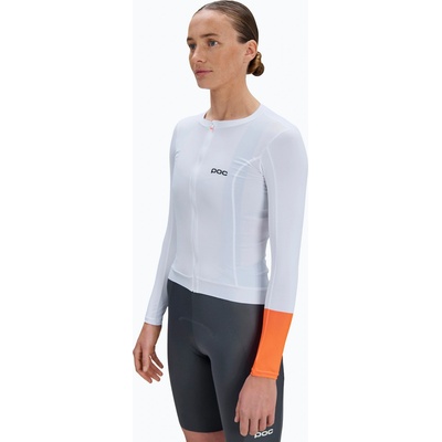 POC Дамска блуза с дълъг ръкав за колоездене POC Cadence Jersey hydrogen white