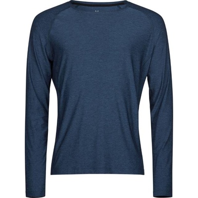 TEE JAYS TJ7022 COOLDRY / Спортна риза с дълъг ръкав - тъмносин меланж L (187022o5303)