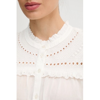 Hoss Intropia Памучна риза Hoss Intropia дамска в бяло със стандартна кройка 6282657 (6282657)