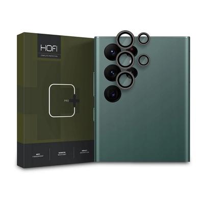 HOFI Комплект от 5 стъклени протектора за камера HOFI CamRing, съвместими с Samsung Galaxy S23 Ultra Black (FN0489) (FN0489)