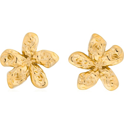 Franco Bene Květinové náušnice pozlacené 1563