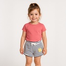 C&A dívčí pruhované kraťasy se sluníčkem