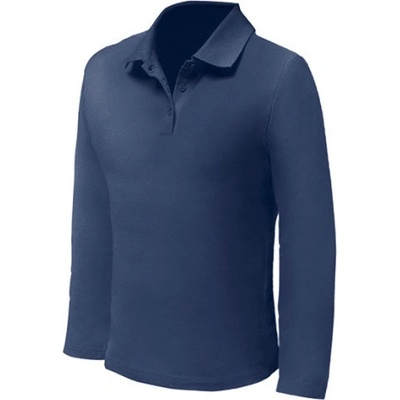 Nath pánske polo s dlhým rukávom NH541 deep navy