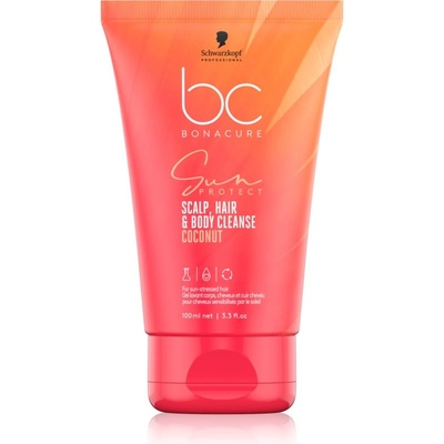 Schwarzkopf BC Bonacure Sun Protect Scalp, Hair & Body Cleanse душ гел 2 в 1 100ml