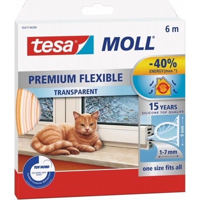 Tesamoll Těsnění samolepící Premium Flexible transparentní 05417-00200-02