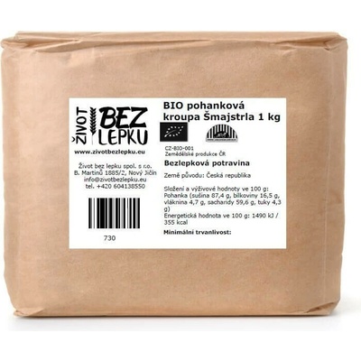 Život bez lepku BIO pohánková krúpa Šmajstrla 1 kg
