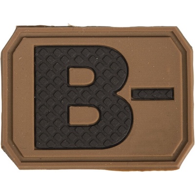 Mil-Tec Nášivka Miltec 3D Patch krvná skupina coyote B-