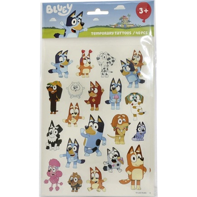 Bluey smývatelné dětské tetování sada 40 ks