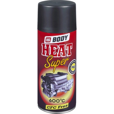 HB BODY Heat Super 600°C Čierna,400ml