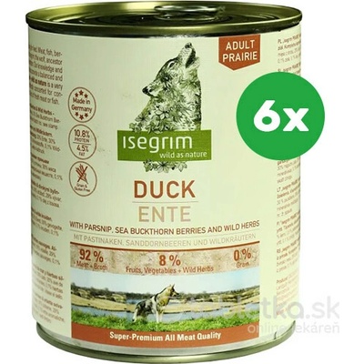 Isegrim Dog Adult Duck Parsnip 6 x 800 g