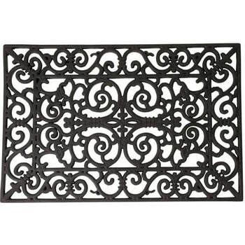 ESSCHERT DESIGN BEST FOR BOOTS obdelníková s ornamenty černá 70 x 45 cm