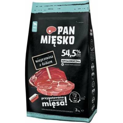 Pan Mięsko Mr. Meat Adult Vepřové s divočákem Chipsy XL 3 kg