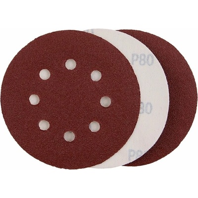 LEVIOR papier brúsny P80/3ks výsek suchý zips 125mm