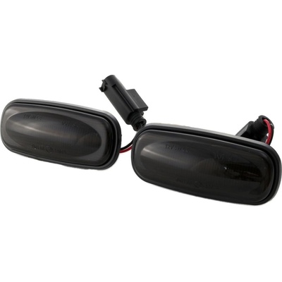 Диодни мигачи за калник за Landrover Discovery 2 (1999-2004), Freelander 1 (1998-2002), Defender - опушени с бягащ мигач (SA065D)