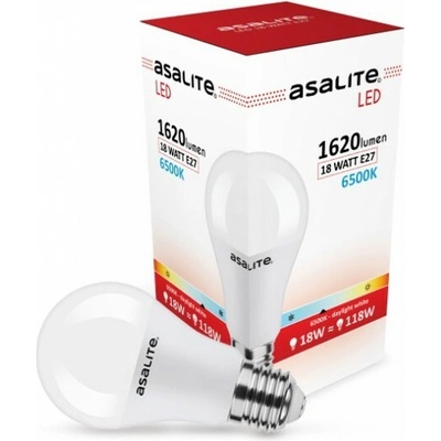 Asalite ASAL0148 LED žiarovka E27 18 W klasická banka mliečna K 6500