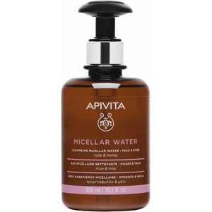 APIVITA Мицеларна вода с Роза и мед , 99 % натурални състаавки , Apivita Cleansing Micellar Water Face & Eye With Rose & Honey 300ml