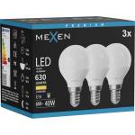 Mexen Nova 3x LED крушка E14, G45, 6W, Топла - 3000K, 630 lm - L101-E14-0630-01x03 (L101-E14-0630-01x03)