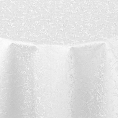 Veba Ubrus GARBO Royal ornament bílá 160x220 cm ovál